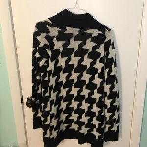 Black and white cardigan